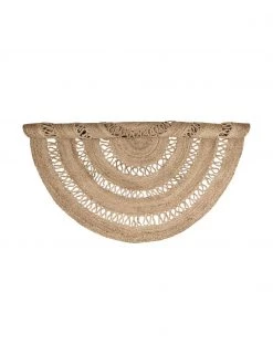 Bloomingville Runder Jute-Teppich Benita im Boho Style, Ø 182 cm (Größe L) -Teppiche Verkaufsgeschäft Runder Jute Teppich Benita im Boho Style 2