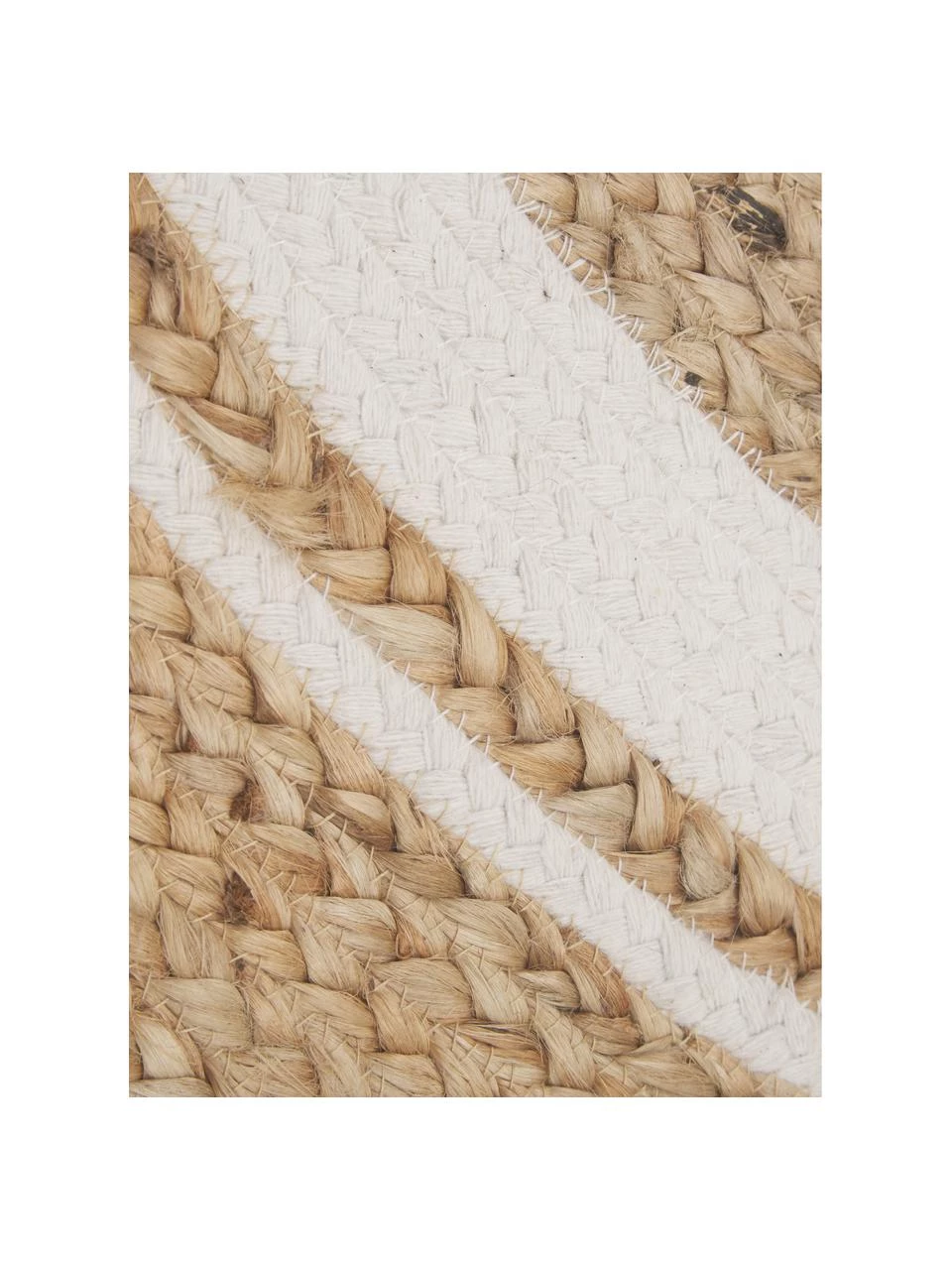 Westwing Collection Runder Jute-Teppich Clover, handgefertigt, Ø 120 cm (Größe S) 5 Westwing Collection Runder Jute-Teppich Clover, handgefertigt, Ø 120 cm (Größe S) – Bild 3