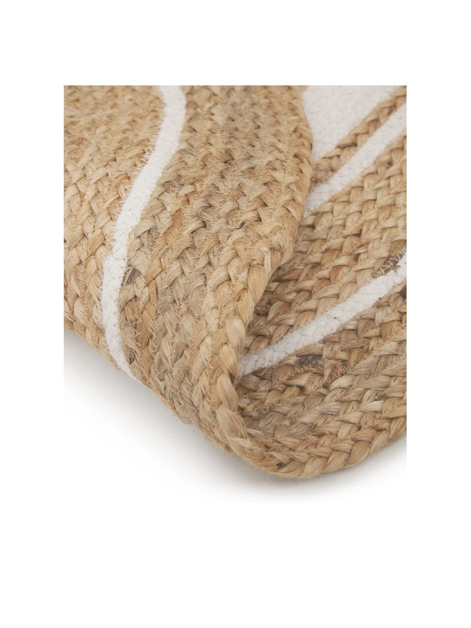 Westwing Collection Runder Jute-Teppich Clover, handgefertigt, Ø 120 cm (Größe S) 6 Westwing Collection Runder Jute-Teppich Clover, handgefertigt, Ø 120 cm (Größe S) – Bild 4