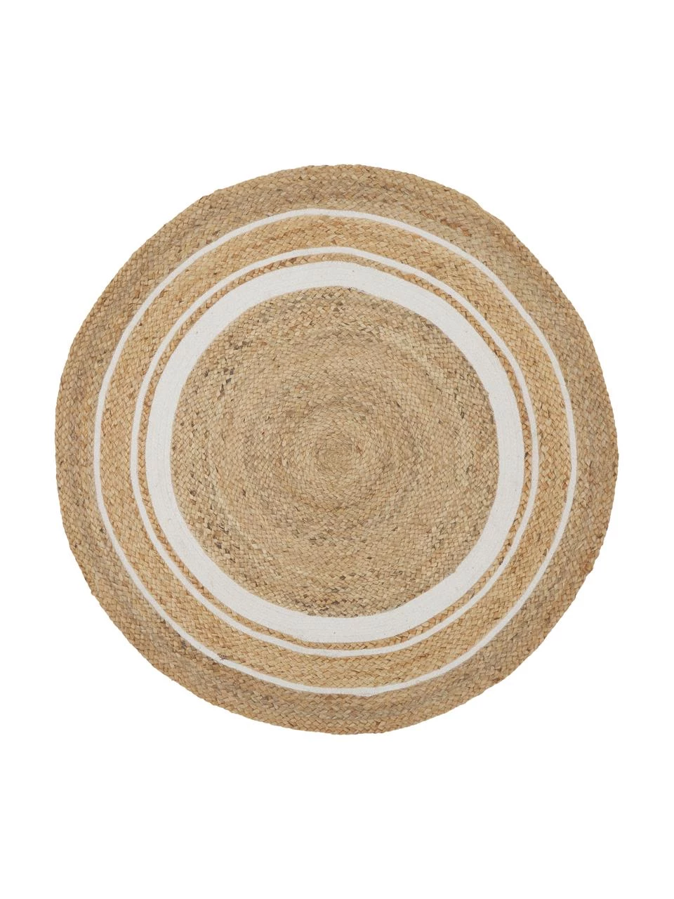 Westwing Collection Runder Jute-Teppich Clover, handgefertigt, Ø 120 cm (Größe S) 3 Westwing Collection Runder Jute-Teppich Clover, handgefertigt, Ø 120 cm (Größe S)