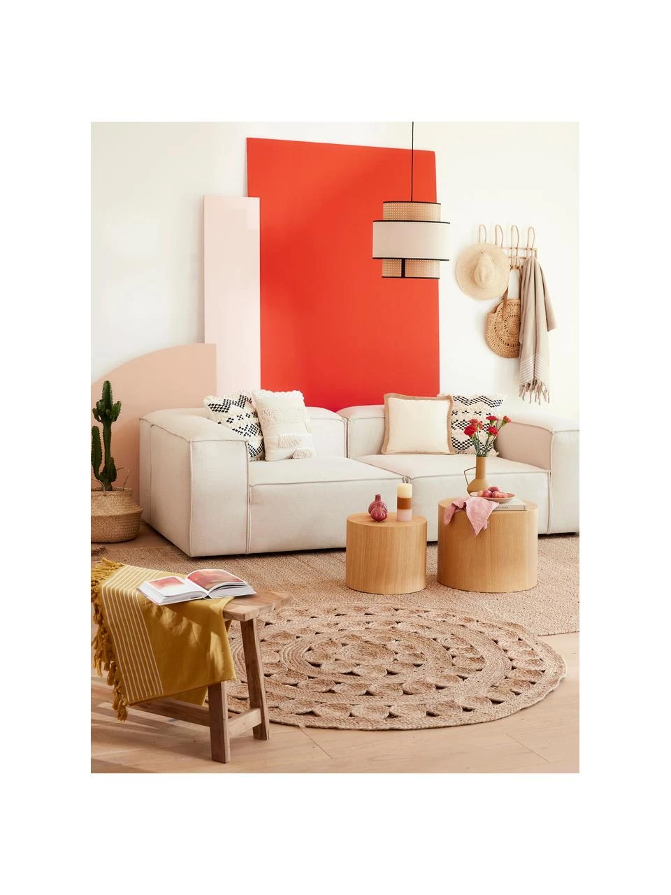 Westwing Collection Runder Jute-Teppich Shyam im Boho Style, handgefertigt, Ø 150 cm (Größe M) 4 Westwing Collection Runder Jute-Teppich Shyam im Boho Style, handgefertigt, Ø 150 cm (Größe M) – Bild 2