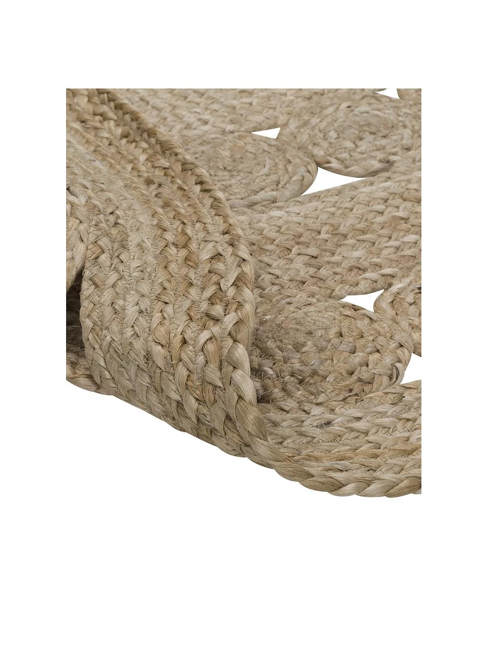 Westwing Collection Runder Jute-Teppich Shyam im Boho Style, handgefertigt, Ø 150 cm (Größe M) 5 Westwing Collection Runder Jute-Teppich Shyam im Boho Style, handgefertigt, Ø 150 cm (Größe M) – Bild 3