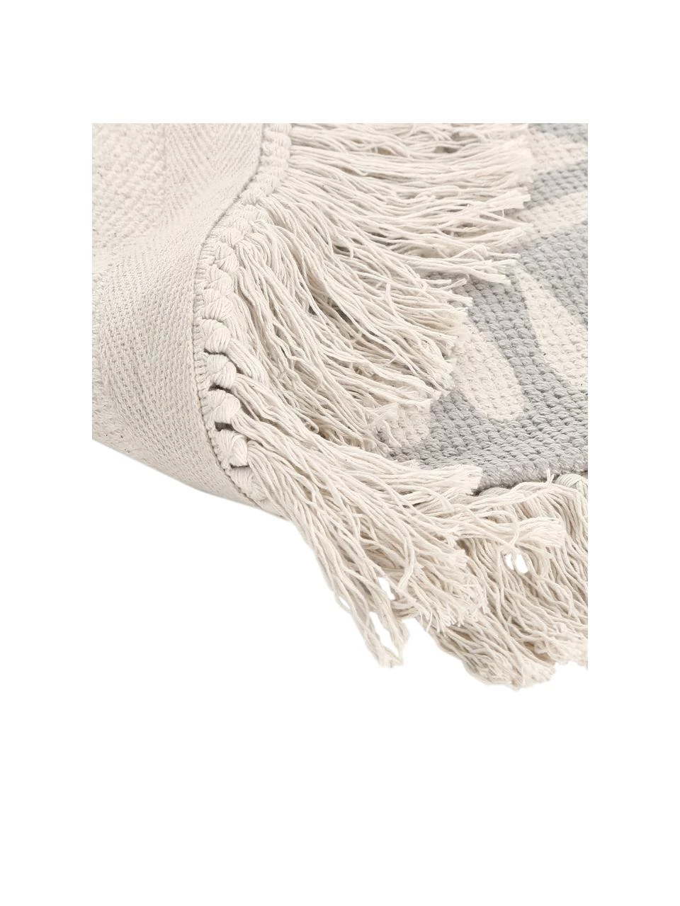 Westwing Collection Runder Teppich Benji mit Fransen, flachgewebt, Ø 150 cm (Größe M) 6 Westwing Collection Runder Teppich Benji mit Fransen, flachgewebt, Ø 150 cm (Größe M) – Bild 4