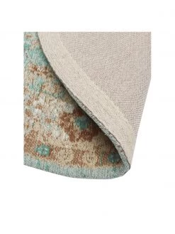 Westwing Collection Runder Vintage Chenilleteppich Rimini in Türkis-Braun, handgewebt, Ø 150 cm (Größe M)Nur noch wenige verfügbar 11 Westwing Collection Runder Vintage Chenilleteppich Rimini in Türkis-Braun, handgewebt, Ø 150 cm (Größe M)Nur noch wenige verfügbar -Teppiche Verkaufsgeschäft Runder Vintage Chenilleteppich Rimini in Turkis Braun handgewebt 3