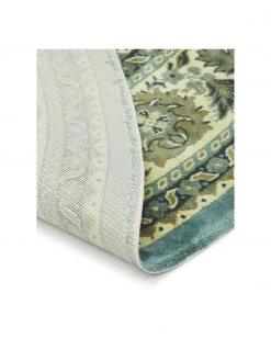 Dutchbone Runder Vintage-Teppich Bodega in Gr&uuml;n mit Fransen, Ø 175 cm (Größe L) -Teppiche Verkaufsgeschäft Runder Vintage Teppich Bodega in Grun mit Fransen 4