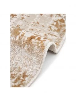 Runder Vintage Teppich Cordoba in Beiget&ouml;nen, schimmernd, Ø 200 cm (Größe L)Nur noch wenige verfügbar -Teppiche Verkaufsgeschäft Runder Vintage Teppich Cordoba in Beigetonen schimmernd 4