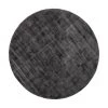 Westwing Collection Runder Viskoseteppich Jane in Anthrazit-Schwarz, handgewebt, Ø 120 cm (Größe S)