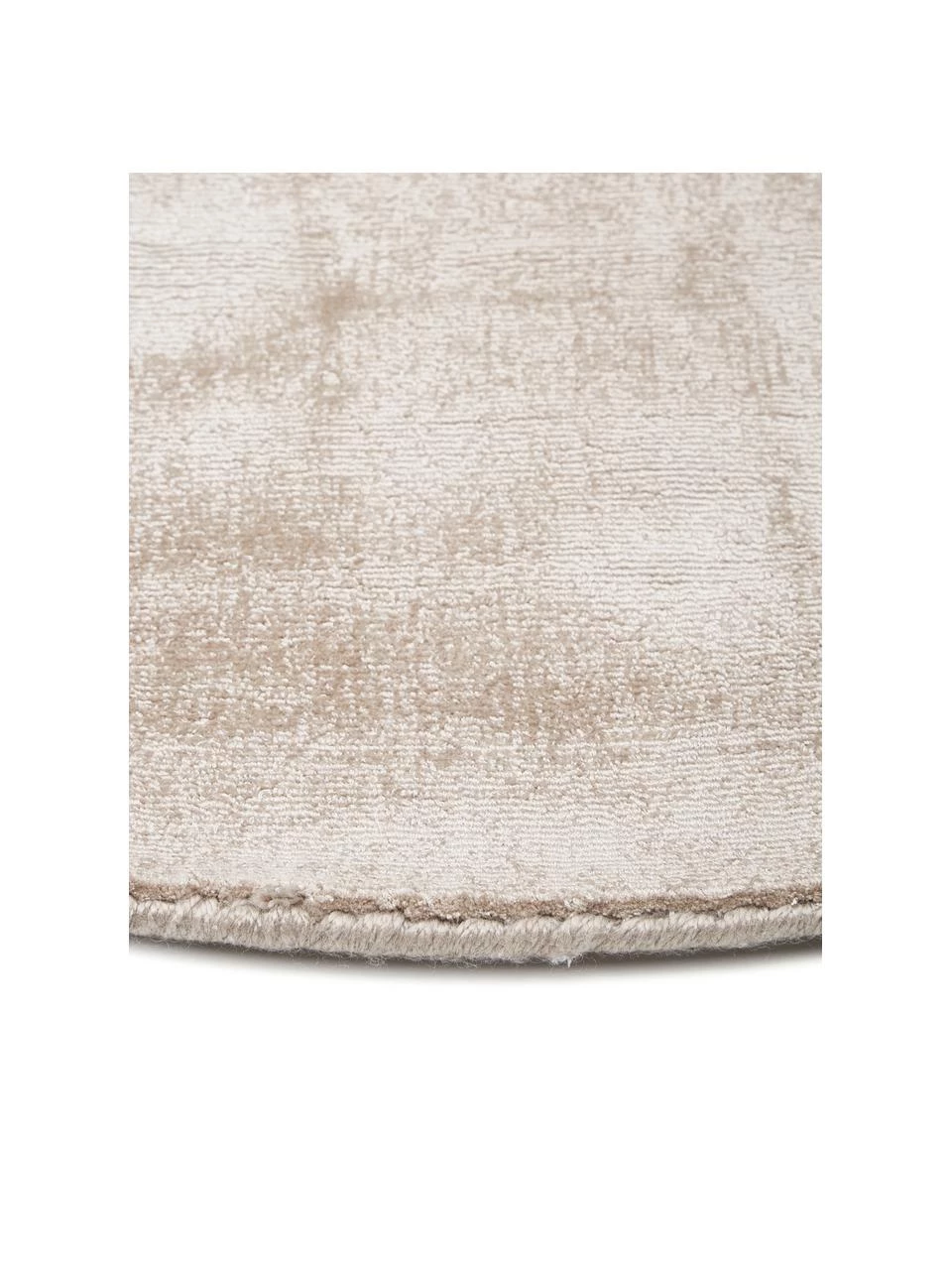 Westwing Collection Runder Viskoseteppich Jane in Beige, handgewebt, Ø 120 cm (Größe S) 7 Westwing Collection Runder Viskoseteppich Jane in Beige, handgewebt, Ø 120 cm (Größe S) – Bild 5