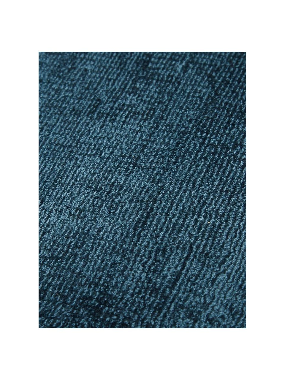 Westwing Collection Runder Viskoseteppich Jane in Dunkelblau, handgewebt, Ø 120 cm (Größe S) 5 Westwing Collection Runder Viskoseteppich Jane in Dunkelblau, handgewebt, Ø 120 cm (Größe S) – Bild 3