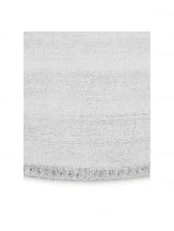 Westwing Collection Runder Viskoseteppich Jane in Silbergrau, handgewebt, Ø 120 cm (Größe S) 11 Westwing Collection Runder Viskoseteppich Jane in Silbergrau, handgewebt, Ø 120 cm (Größe S) -Teppiche Verkaufsgeschäft Runder Viskoseteppich Jane in Silbergrau handgewebt 3