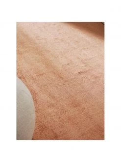 Westwing Collection Runder Viskoseteppich Jane in Terrakotta, handgewebt, Ø 120 cm (Größe S) -Teppiche Verkaufsgeschäft Runder Viskoseteppich Jane in Terrakotta handgewebt 2