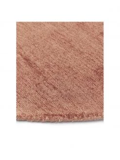 Westwing Collection Runder Viskoseteppich Jane in Terrakotta, handgewebt, Ø 120 cm (Größe S) -Teppiche Verkaufsgeschäft Runder Viskoseteppich Jane in Terrakotta handgewebt 5