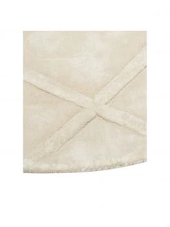 Westwing Collection Runder Viskoseteppich Shiny in Creme mit Rautenmuster, Ø 250 cm (Größe XL) 10 Westwing Collection Runder Viskoseteppich Shiny in Creme mit Rautenmuster, Ø 250 cm (Größe XL) -Teppiche Verkaufsgeschäft Runder Viskoseteppich Shiny in Creme mit Rautenmuster 2