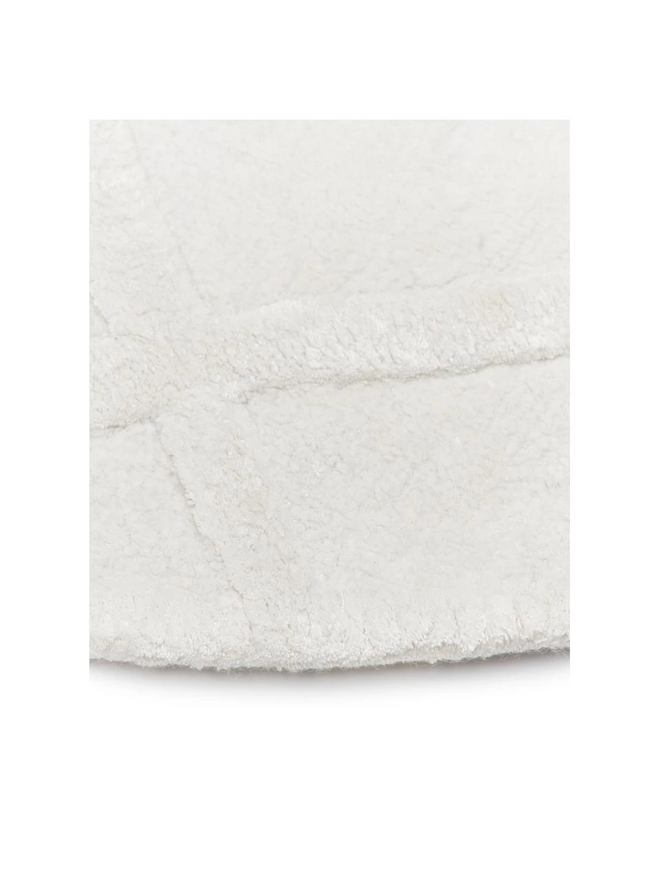 Westwing Collection Runder Viskoseteppich Shiny in Silbergrau mit Rautenmuster, Ø 120 cm (Größe S) 5 Westwing Collection Runder Viskoseteppich Shiny in Silbergrau mit Rautenmuster, Ø 120 cm (Größe S) – Bild 3