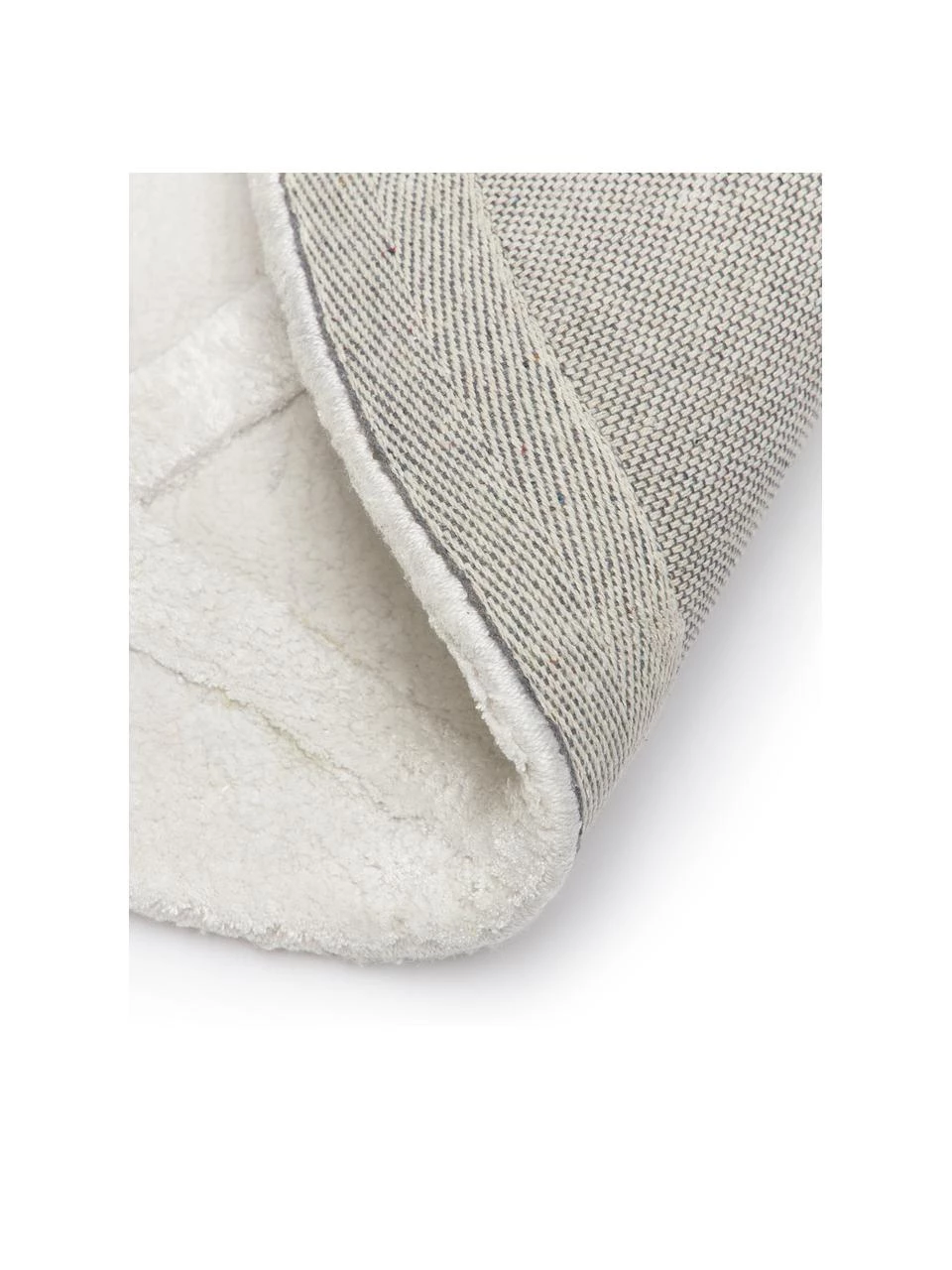 Westwing Collection Runder Viskoseteppich Shiny in Silbergrau mit Rautenmuster, Ø 120 cm (Größe S) 7 Westwing Collection Runder Viskoseteppich Shiny in Silbergrau mit Rautenmuster, Ø 120 cm (Größe S) – Bild 5