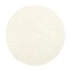 Westwing Collection Runder Wollteppich Aaron in Cremeweiß, handgetuftet, Ø 120 cm (Größe S) -Teppiche Verkaufsgeschäft Runder Wollteppich Aaron in Cremeweiss handgetuftet