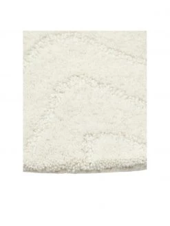 Westwing Collection Runder Wollteppich Aaron in Cremewei&szlig;, handgetuftet, Ø 120 cm (Größe S) -Teppiche Verkaufsgeschäft Runder Wollteppich Aaron in Cremeweiss handgetuftet 3