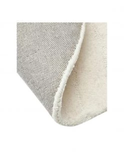 Westwing Collection Runder Wollteppich Aaron in Cremewei&szlig;, handgetuftet, Ø 120 cm (Größe S) -Teppiche Verkaufsgeschäft Runder Wollteppich Aaron in Cremeweiss handgetuftet 4