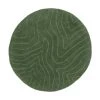 Westwing Collection Runder Wollteppich Aaron in Dunkelgrün, handgetuftet, Ø 120 cm (Größe S) 2 Westwing Collection Runder Wollteppich Aaron in Dunkelgrün, handgetuftet, Ø 120 cm (Größe S) -Teppiche Verkaufsgeschäft Runder Wollteppich Aaron in Dunkelgrun handgetuftet