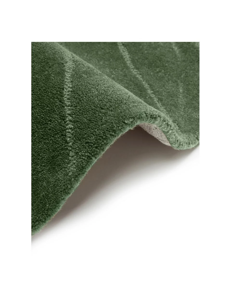 Westwing Collection Runder Wollteppich Aaron in Dunkelgrün, handgetuftet, Ø 120 cm (Größe S) 8 Westwing Collection Runder Wollteppich Aaron in Dunkelgrün, handgetuftet, Ø 120 cm (Größe S) – Bild 6