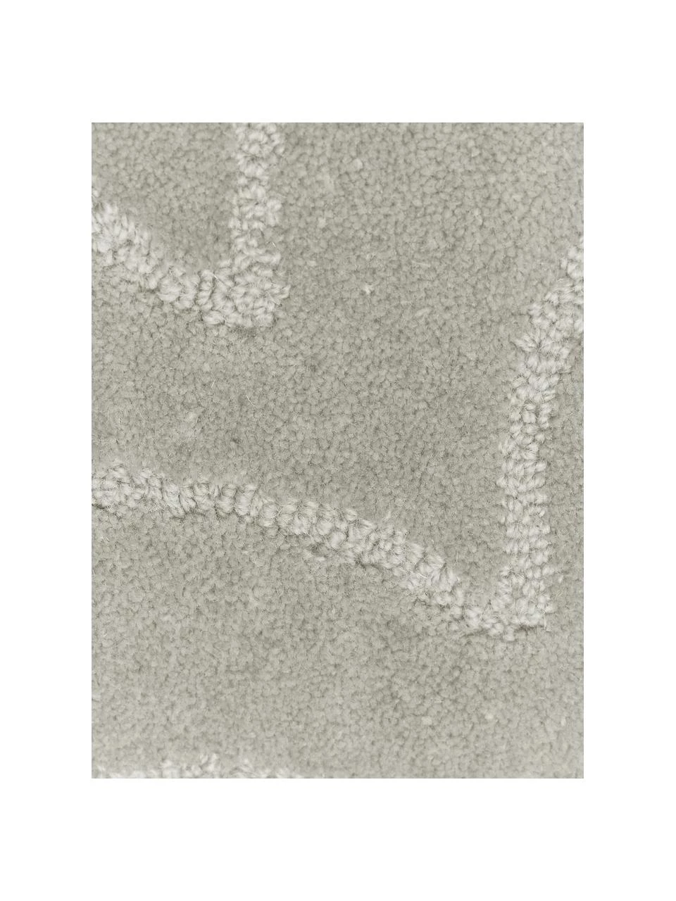 Westwing Collection Runder Wollteppich Aaron in Hellgrau, handgetuftet, Ø 120 cm (Größe S) 7 Westwing Collection Runder Wollteppich Aaron in Hellgrau, handgetuftet, Ø 120 cm (Größe S) – Bild 5