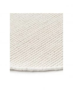 Westwing Collection Runder Wollteppich Amaro in Creme, handgewebt, Ø 140 cm (Grösse M) -Teppiche Verkaufsgeschäft Runder Wollteppich Amaro in Creme handgewebt 4