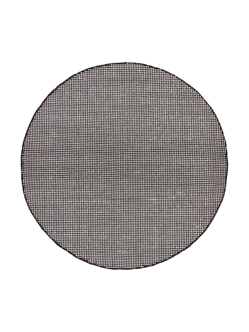 Westwing Collection Runder Wollteppich Amaro in Schwarz/Creme, handgewebt, Ø 140 cm (Größe M) 3 Westwing Collection Runder Wollteppich Amaro in Schwarz/Creme, handgewebt, Ø 140 cm (Größe M)