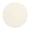 Westwing Collection Runder Wollteppich Mason in Cremewei&szlig;, handgetuftet, Ø 120 cm (Größe S) -Teppiche Verkaufsgeschäft Runder Wollteppich Mason in Cremeweiss handgetuftet