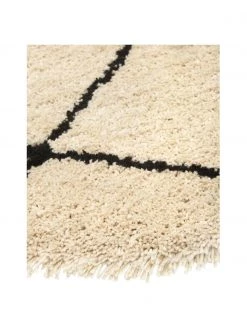 Westwing Collection Runder flauschiger Hochflor-Teppich Naima, handgetuftet, Ø 140 cm (Größe M) -Teppiche Verkaufsgeschäft Runder flauschiger Hochflor Teppich Naima handgetuftet 3