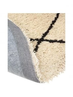 Westwing Collection Runder flauschiger Hochflor-Teppich Naima, handgetuftet, Ø 140 cm (Größe M) -Teppiche Verkaufsgeschäft Runder flauschiger Hochflor Teppich Naima handgetuftet 4