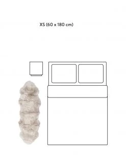 Schaffell-Teppich Oslo, glatt, B 60 x L 180 cm -Teppiche Verkaufsgeschäft Schaffell Teppich Oslo glatt 15