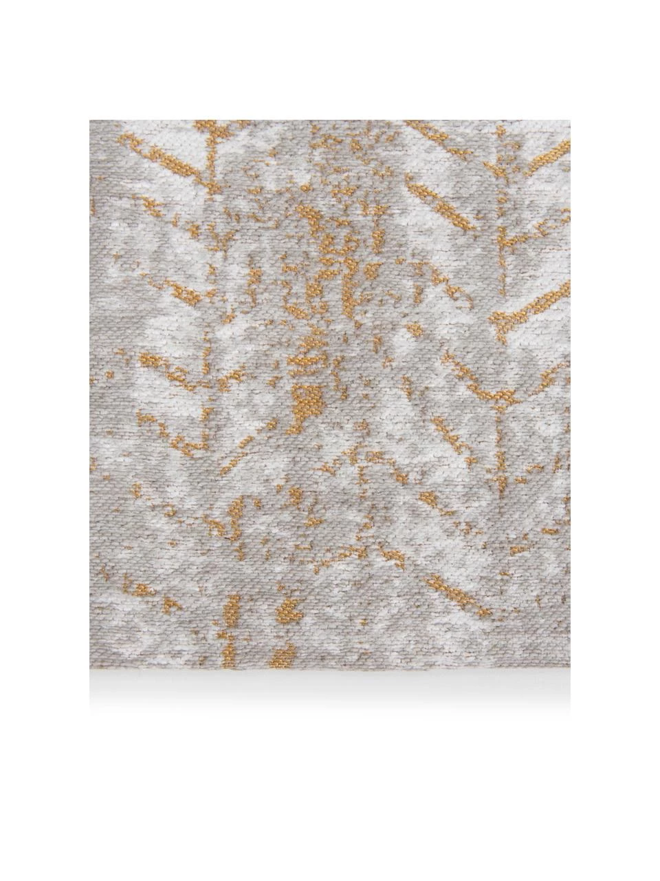 Louis de Poortere Teppich J. Ladder in Grau mit goldenem Zickzack-Muster, B 140 x L 200 cm (Größe S) 5 Louis de Poortere Teppich J. Ladder in Grau mit goldenem Zickzack-Muster, B 140 x L 200 cm (Größe S) – Bild 3