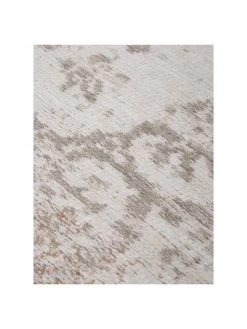 Louis de Poortere Vintage Chenilleteppich Medaillon in Hellgrau/Braun, B 80 x L 150 cm (Größe XS) -Teppiche Verkaufsgeschäft Vintage Chenilleteppich Medaillon in HellgrauBraun 2