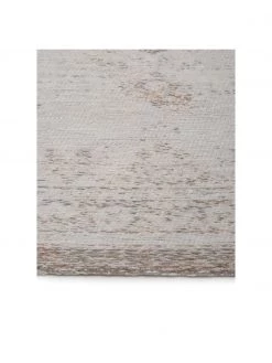 Louis de Poortere Vintage Chenilleteppich Medaillon in Hellgrau/Braun, B 80 x L 150 cm (Größe XS) -Teppiche Verkaufsgeschäft Vintage Chenilleteppich Medaillon in HellgrauBraun 3