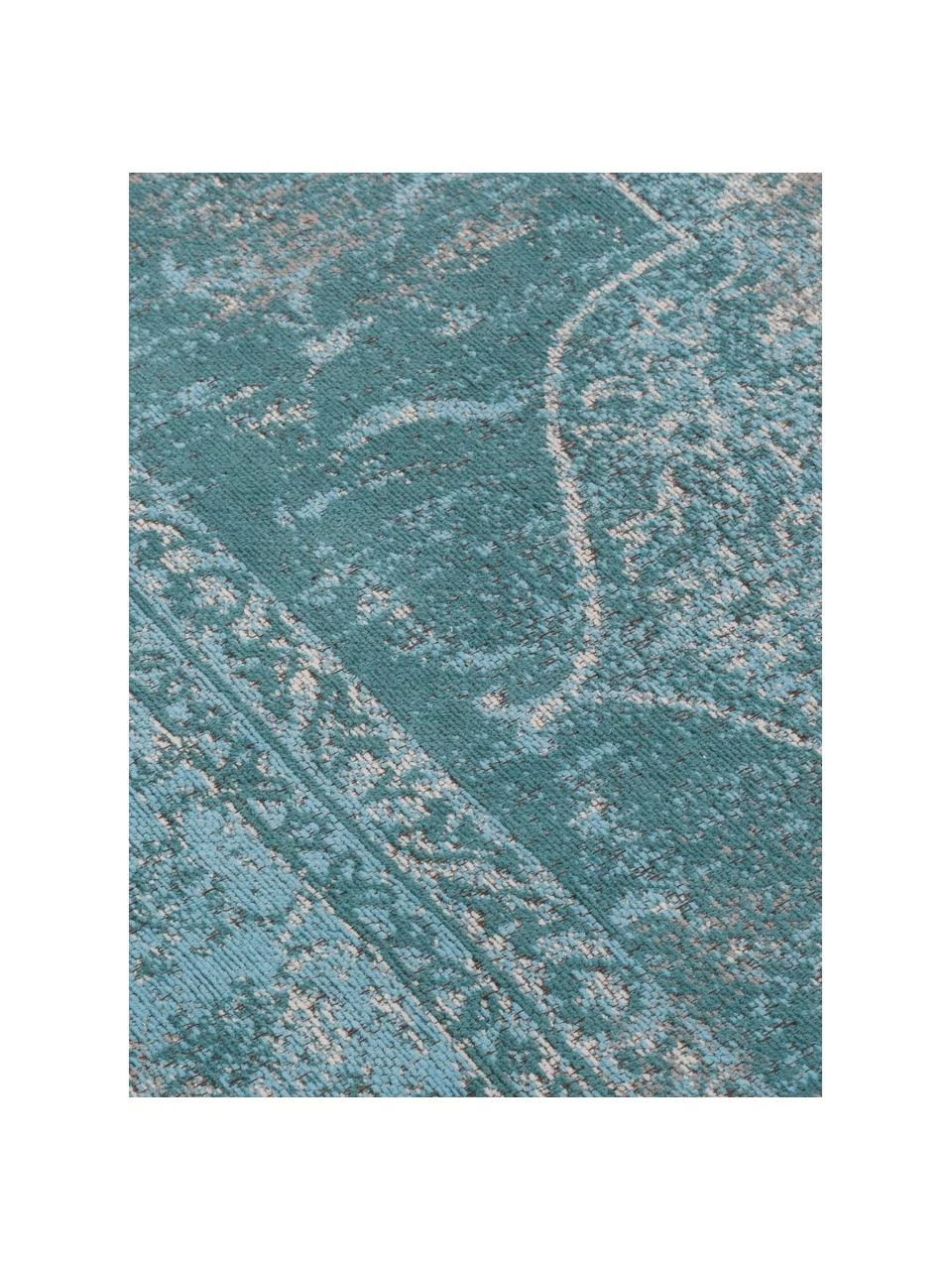 The Rugworks Vintage Chenilleteppich Palermo in Türkis, B 160 x L 230 cm (Größe M) 4 The Rugworks Vintage Chenilleteppich Palermo in Türkis, B 160 x L 230 cm (Größe M) – Bild 2