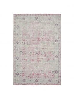 Westwing Collection Vintage Chenilleteppich Rimini in Rosa-Hellgrau, handgewebt, B 200 x L 300 cm (Größe L)Nur noch wenige verfügbar
