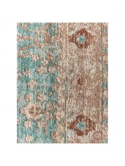 Westwing Collection Vintage Chenilleteppich Rimini in Türkis-Braun, handgewebt, B 80 x L 150 cm (Größe XS) 10 Westwing Collection Vintage Chenilleteppich Rimini in Türkis-Braun, handgewebt, B 80 x L 150 cm (Größe XS) -Teppiche Verkaufsgeschäft Vintage Chenilleteppich Rimini in Turkis Braun handgewebt 2