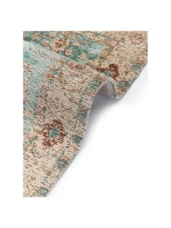 Westwing Collection Vintage Chenilleteppich Rimini in Türkis-Braun, handgewebt, B 80 x L 150 cm (Größe XS) 12 Westwing Collection Vintage Chenilleteppich Rimini in Türkis-Braun, handgewebt, B 80 x L 150 cm (Größe XS) -Teppiche Verkaufsgeschäft Vintage Chenilleteppich Rimini in Turkis Braun handgewebt 4