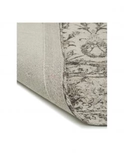 Westwing Collection Vintage Chenilleteppich Sofia in Beige-Grau, handgewebt, B 160 x L 230 cm (Größe M) -Teppiche Verkaufsgeschäft Vintage Chenilleteppich Sofia in Beige Grau handgewebt 4