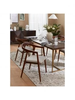 Westwing Collection Vintage Chenilleteppich Sofia in Beige-Grau, handgewebt, B 160 x L 230 cm (Größe M) -Teppiche Verkaufsgeschäft Vintage Chenilleteppich Sofia in Beige Grau handgewebt 5