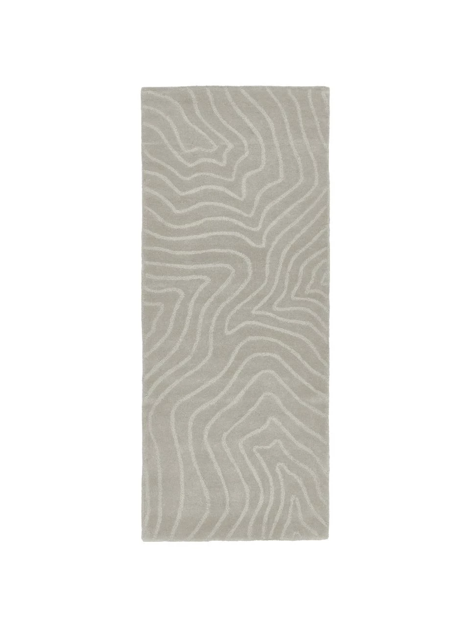 Westwing Collection Wollläufer Aaron in Hellgrau, handgetuftet, B 80 x L 200 cm 3 Westwing Collection Wollläufer Aaron in Hellgrau, handgetuftet, B 80 x L 200 cm