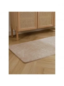 Westwing Collection Wolll&auml;ufer Aaron in Taupe, handgetuftet, B 80 x L 200 cm -Teppiche Verkaufsgeschäft Wolllaufer Aaron in Taupe handgetuftet 2