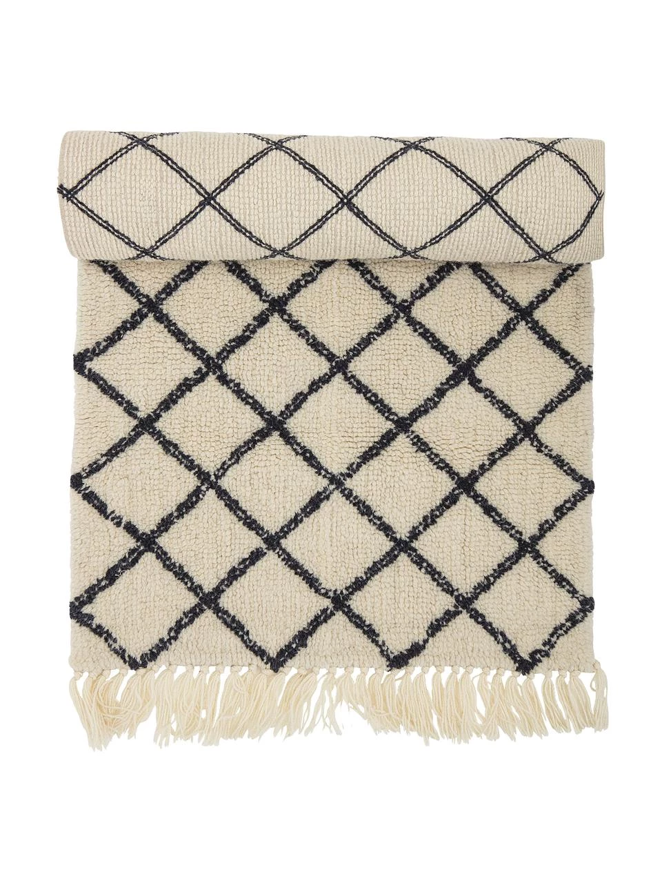 Bloomingville Wollläufer Alva mit Rautenmuster, B 70 x L 200 cmNur noch wenige verfügbar 5 Bloomingville Wollläufer Alva mit Rautenmuster, B 70 x L 200 cmNur noch wenige verfügbar – Bild 3