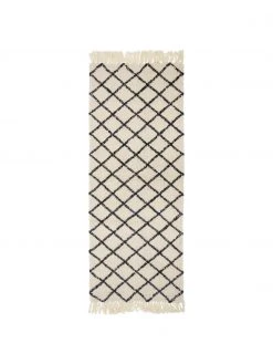 Bloomingville Wollläufer Alva mit Rautenmuster, B 70 x L 200 cmNur noch wenige verfügbar