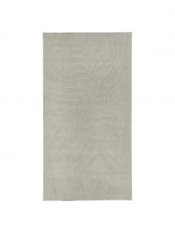 Westwing Collection Wollteppich Aaron in Hellgrau, handgetuftet, B 80 x L 150 cm (Größe XS)