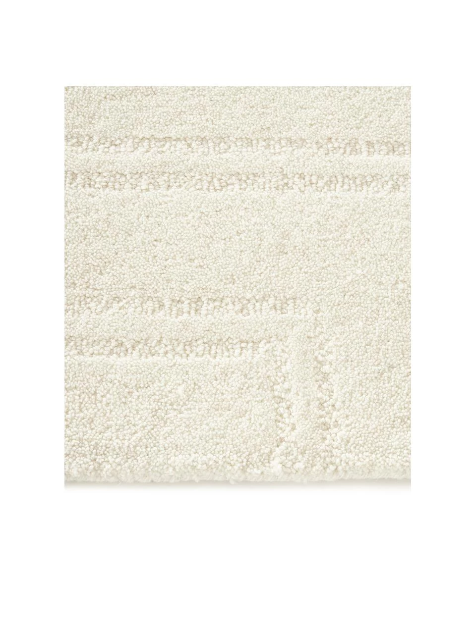 Westwing Collection Wollteppich Alan in Cremeweiß, handgetuftet, B 80 x L 150 cm (Größe XS) 5 Westwing Collection Wollteppich Alan in Cremeweiß, handgetuftet, B 80 x L 150 cm (Größe XS) – Bild 3