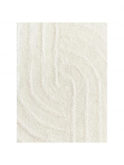 Westwing Collection Wollteppich Mason in Cremeweiß, handgetuftet, B 80 x L 150 cm (Größe XS) -Teppiche Verkaufsgeschäft Wollteppich Mason in Cremeweiss handgetuftet 2