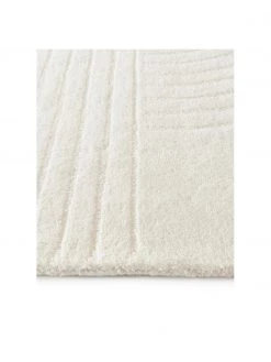 Westwing Collection Wollteppich Mason in Cremeweiß, handgetuftet, B 80 x L 150 cm (Größe XS) -Teppiche Verkaufsgeschäft Wollteppich Mason in Cremeweiss handgetuftet 3