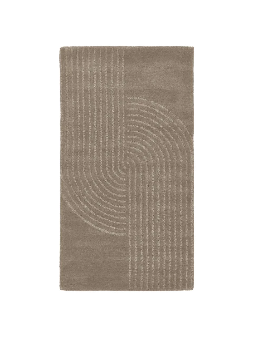 Westwing Collection Wollteppich Mason in Taupe, handgetuftet, B 80 x L 150 cm (Größe XS) 3 Westwing Collection Wollteppich Mason in Taupe, handgetuftet, B 80 x L 150 cm (Größe XS)